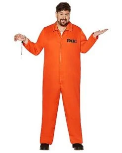 Adult Escaped Convict Plus Size Costume