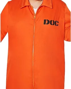 Adult Escaped Convict Plus Size Costume -Online Halloween Decoration 00580845 d