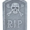 15 Inch Skull And Bones Tombstone