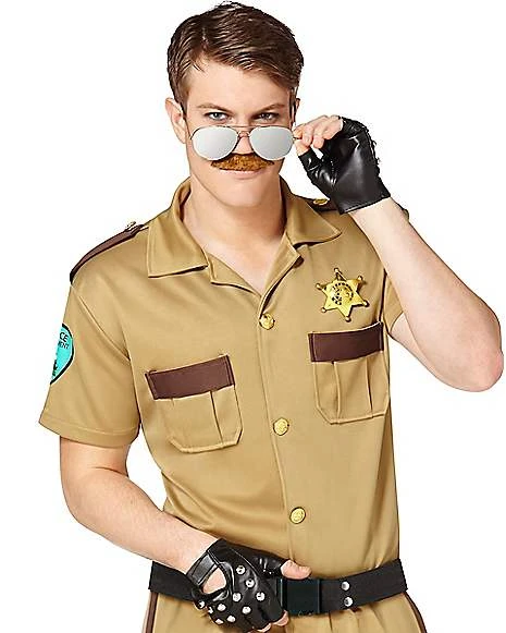 Adult Sergeant Short Pants Cop Costume 3 Adult Sergeant Short Pants Cop Costume - Image 3
