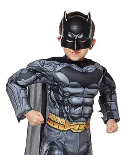 Kids Grey And Black 3D Batman Costume - DC Comics -Online Halloween Decoration 01289404 d