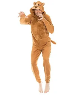 Adult Lion Union Suit -Online Halloween Decoration 01331909 c