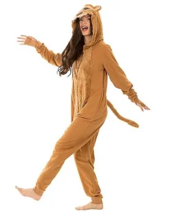 Adult Lion Union Suit -Online Halloween Decoration 01331909 d
