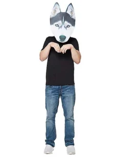 Big Head Foam Husky Half Mask -Online Halloween Decoration 01346493 c