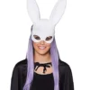White Glitter Bunny Mask
