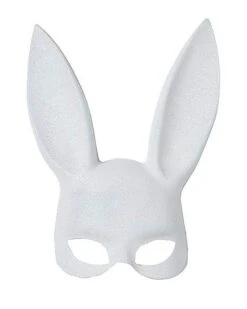 Black Glitter Bunny Mask -Online Halloween Decoration 01347772 b 1