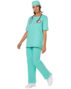 Adult ER Surgeon Costume -Online Halloween Decoration 01385145 c