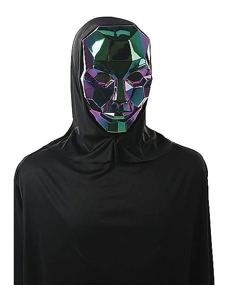 Iridescent Metallic Hooded Mask 1 Iridescent Metallic Hooded Mask