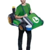 Adult Luigi Kart Inflatable Costume - Mario Kart