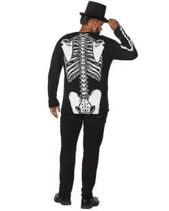 Long Sleeve Skeleton T Shirt -Online Halloween Decoration 01395417 b
