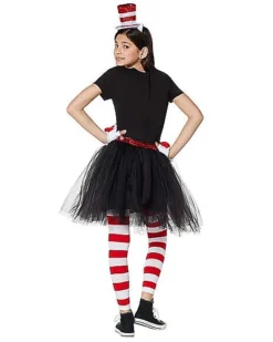 Kids Cat In The Hat Dress Costume - Dr. Seuss -Online Halloween Decoration 01406982 c