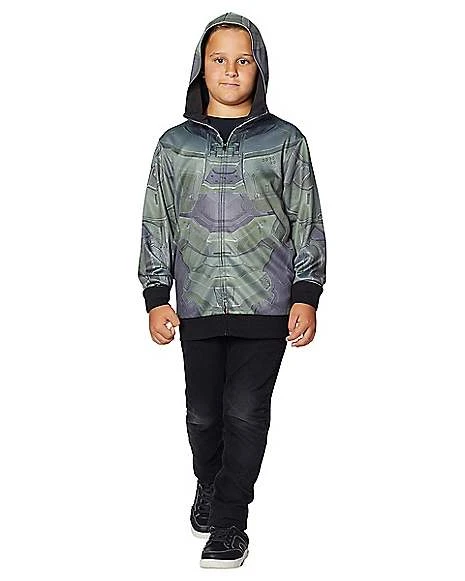 Kids Master Chief Hoodie - Halo 1 Kids Master Chief Hoodie - Halo