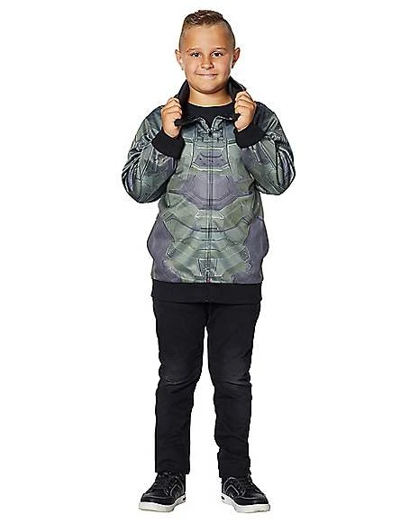 Kids Master Chief Hoodie - Halo 3 Kids Master Chief Hoodie - Halo - Image 3