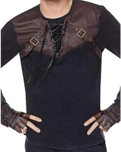 Lace Up Steampunk Shirt -Online Halloween Decoration 01412295 c