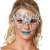 Mermaid Shell Diamond Eye Half Mask