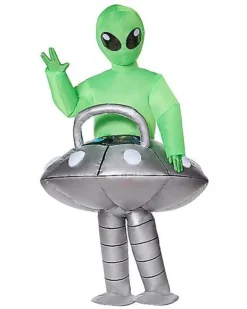 Kids Light Up Alien UFO Inflatable Costume