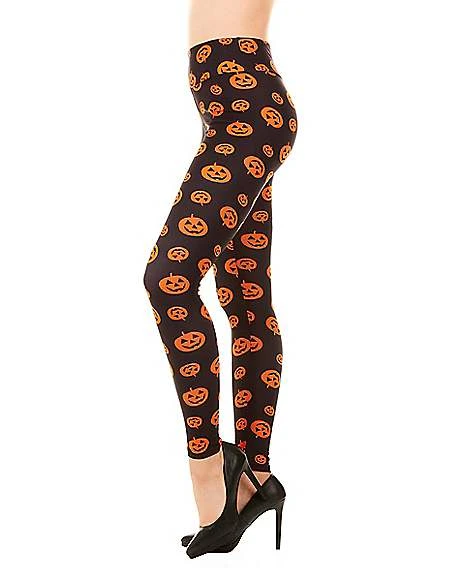 Plus Size Pumpkin Leggings 2 Plus Size Pumpkin Leggings - Image 2