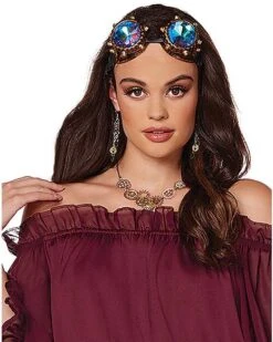 Adult Burgundy Ruffle Top -Online Halloween Decoration 01434620 c