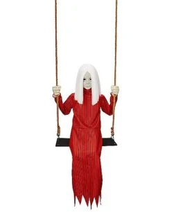 Ghostly Swing Girl Static Prop -Online Halloween Decoration 01437862 c