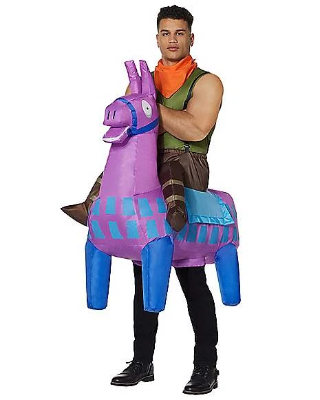 Adult Giddy Up Inflatable Costume - Fortnite 1 Adult Giddy Up Inflatable Costume - Fortnite