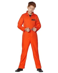 Kids Escaped Convict Costume -Online Halloween Decoration 01456821 a