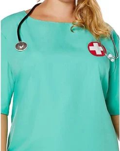 Adult ER Surgeon Plus Size Costume -Online Halloween Decoration 01463249 f