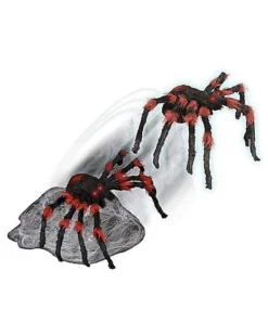 21 Inch LED Black Jumping Spider Animatronic -Online Halloween Decoration 01463447 c