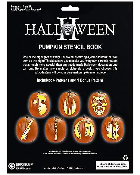 Michael Myers Pumpkin Stencil Book - Halloween 2 2 Michael Myers Pumpkin Stencil Book - Halloween 2 - Image 2