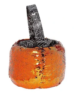 Reversible Sequin Plush Treat Bucket -Online Halloween Decoration 01466754 d