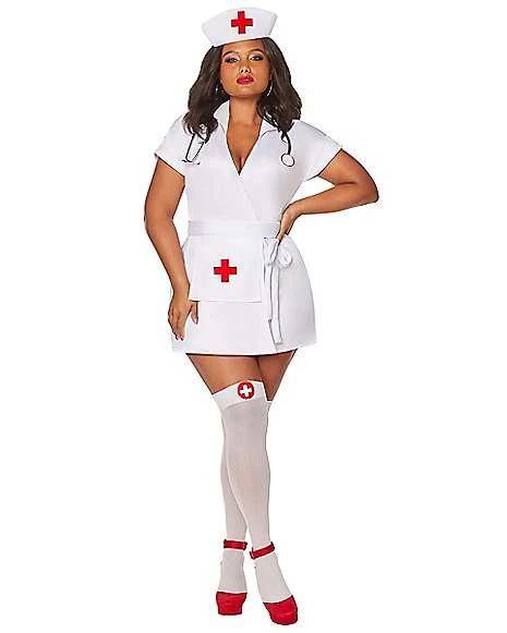 Adult Classic Nurse Plus Size Costume 1 Adult Classic Nurse Plus Size Costume