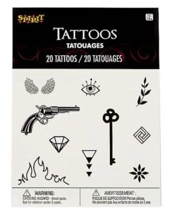 Mini Temporary Tattoos - 20 Pack 7 Mini Temporary Tattoos - 20 Pack -Online Halloween Decoration 01473982 d