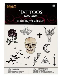 Gothic Temporary Tattoos -Online Halloween Decoration 01473990 d