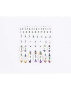 Clear Press On Gem Stones 65 Piece Set -Online Halloween Decoration 01474550 c