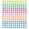 Neon Press On Gem Stones 180 Piece Set