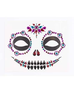Sugar Skull Face Decal 6 Sugar Skull Face Decal -Online Halloween Decoration 01474741 c