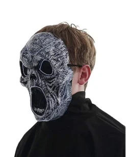 Light-Up EL Wire Wailing Spirit Half Mask -Online Halloween Decoration 01488154 c