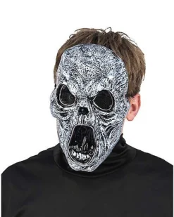 Light-Up EL Wire Wailing Spirit Half Mask -Online Halloween Decoration 01488154 e