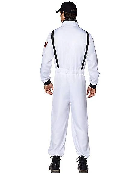Adult White NASA Jumpsuit 2 Adult White NASA Jumpsuit - Image 2