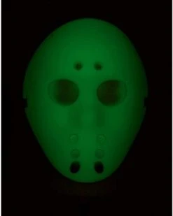 Glow In The Dark Hockey Half Mask -Online Halloween Decoration 01501089 d