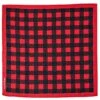 Red And Black Buffalo Plaid Bandana