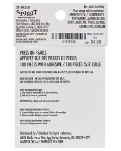 White Press On Pearls -Online Halloween Decoration 01517036 c