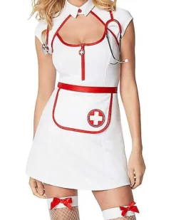 Adult Fierce Nurse Costume -Online Halloween Decoration 01525898 c
