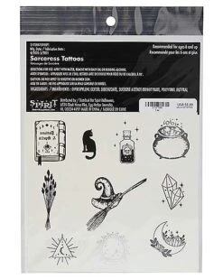 Kids Sorceress Temporary Tattoos -Online Halloween Decoration 01527589 c
