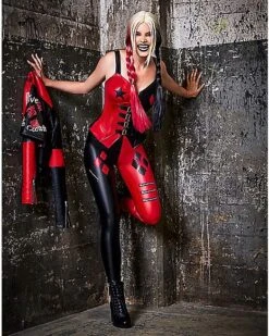 Adult Harley Quinn Moto Jacket – The Suicide Squad -Online Halloween Decoration 01528397 c