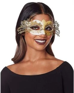 Gold Intricate Eye Mask