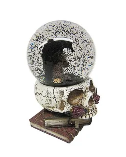 Gothic Noir Raven Snow Globe -Online Halloween Decoration 01540020 c