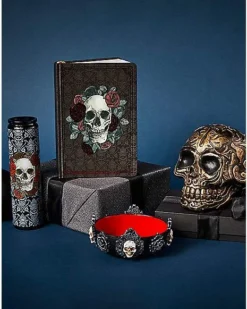 Gothic Noir Skull Journal -Online Halloween Decoration 01540152 d