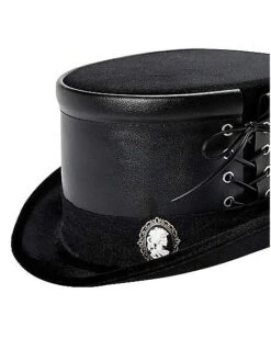 Black Gothic Top Hat -Online Halloween Decoration 01542570 e