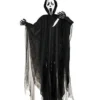5 Ft Light-Up Ghost Face Hanging Prop - Decorations