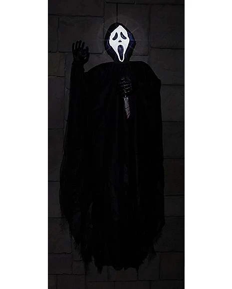 5 Ft Light-Up Ghost Face Hanging Prop - Decorations 3 5 Ft Light-Up Ghost Face Hanging Prop - Decorations - Image 3